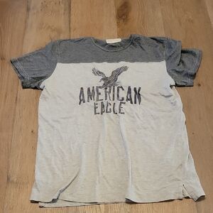 Mens Vintage Gray American Eagle T-Shirt Size Size Large